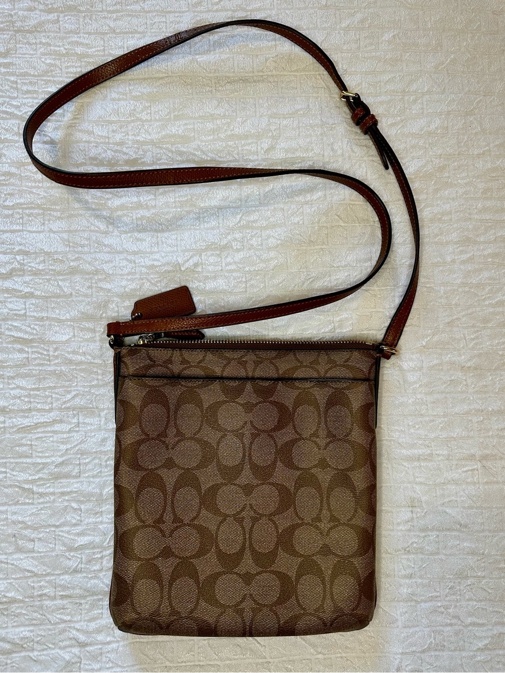Coach Signature North-South Crossbody Bag - Picture 7 of 12